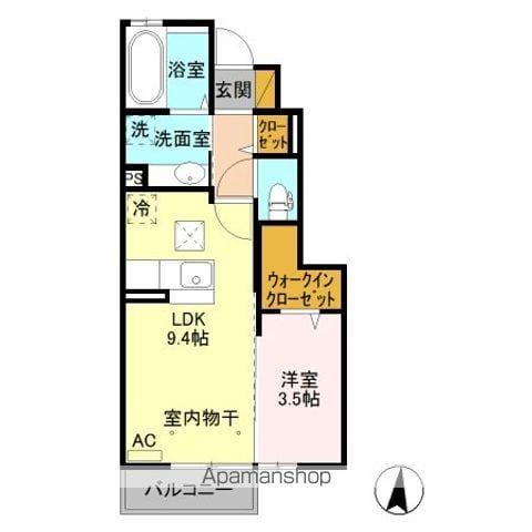 セジュール杏 SAKU(1LDK/1階)の間取り写真