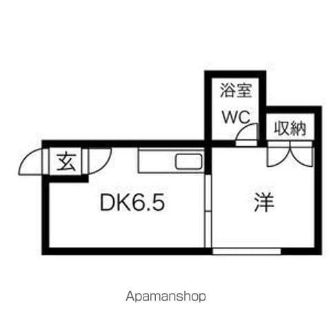 上栄ハイツ(1DK/2階)の間取り写真