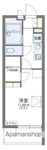 レオパレスイディアル(1K/2階)の間取り写真