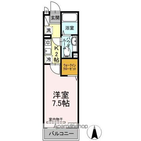 ダイワハウス(1K/1階)の間取り写真