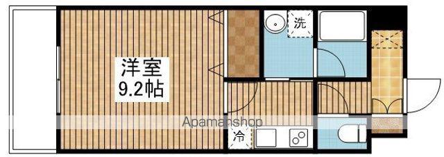 グレイスハイツ東中通タワー(1K/5階)の間取り写真