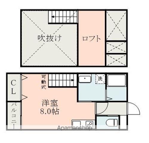 LANDY大津(ワンルーム/2階)の間取り写真