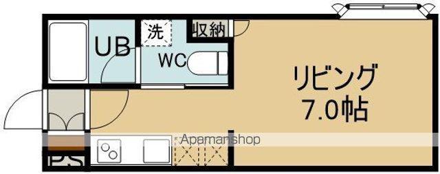 グレース21(1K/3階)の間取り写真