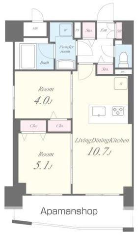 PORTOFINO(2LDK/6階)の間取り写真