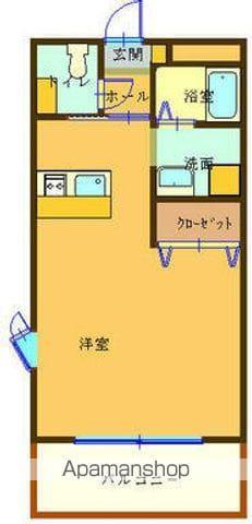 プレミール10番館(ワンルーム/1階)の間取り写真