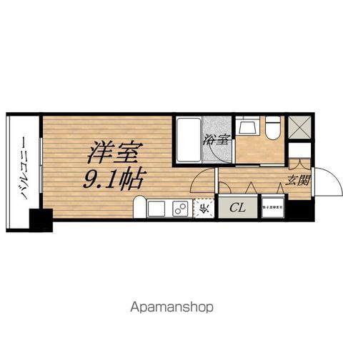 ISM TANIMACHI6丁目(ワンルーム/12階)の間取り写真
