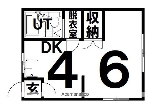 グレースハイム17(1K/1階)の間取り写真