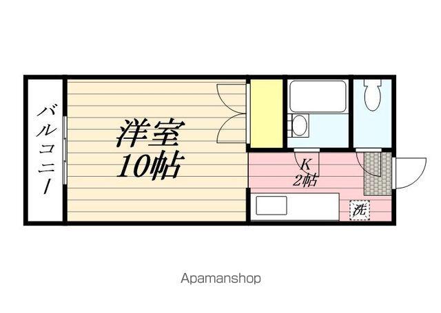 エトランゼⅢ宮本(1K/3階)の間取り写真