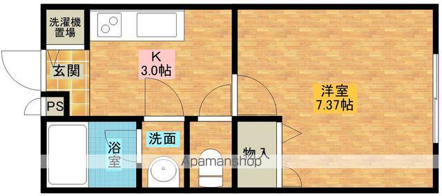 セレブ 華乃郷(1K/1階)の間取り写真