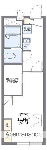 レオパレスコンシェレントF(1K/2階)の間取り写真