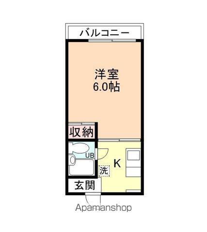ラフォーレ新庄Ⅱ(1K/5階)の間取り写真