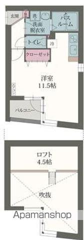 EVERGREEN(ワンルーム/5階)の間取り写真