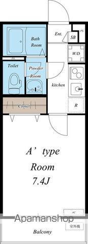 リブリ・マザーユニックス(1K/2階)の間取り写真