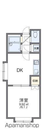 レオパレス千歳町第1F(1DK/2階)の間取り写真
