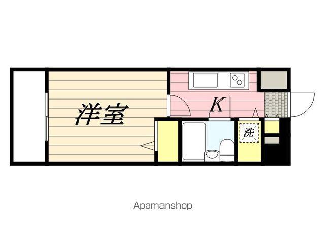 ラ・レジダンス・ド・ミディー(1K/6階)の間取り写真