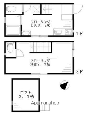 LEA.LEA.LINO(1DK/1階)の間取り写真