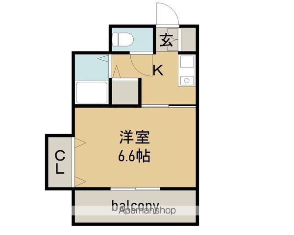 ニューポートマンション(1K/2階)の間取り写真