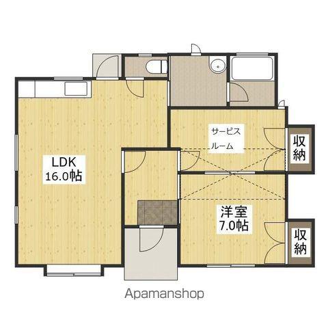 カタヤマC(1SLDK)の間取り写真