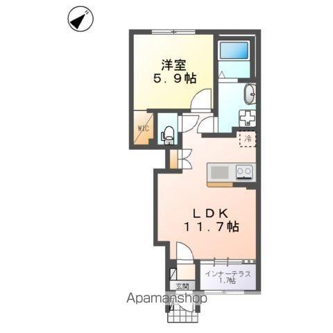 鎌田アパート工事(1LDK/1階)の間取り写真