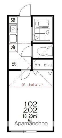 グリミア練馬(1K/2階)の間取り写真