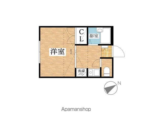 アエレ北屋敷(1K/1階)の間取り写真