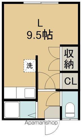 ラブリーハウス(ワンルーム/2階)の間取り写真