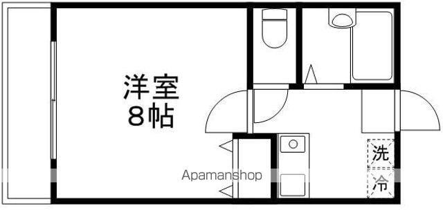 トーラス井の頭Ⅱ(1K/1階)の間取り写真