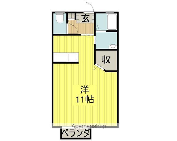 メゾンリヴィエラ(ワンルーム/1階)の間取り写真