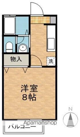 セジュールアキ(1K/2階)の間取り写真