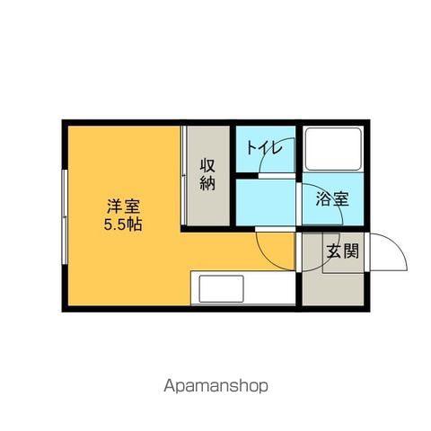 ハイツ36(ワンルーム/3階)の間取り写真