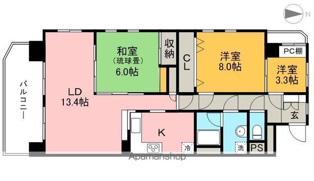 ヴィラコートSEI(3LDK/2階)の間取り写真