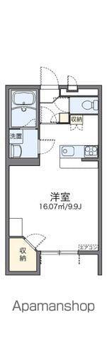 レオパレスチアーズ(1K/1階)の間取り写真