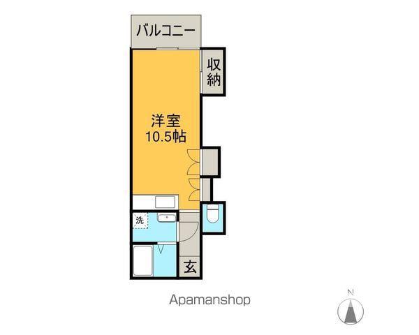 LUMIUS HIGASHIMACHI(ワンルーム/3階)の間取り写真