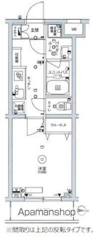 スカイコートパレス千川(1K/3階)の間取り写真