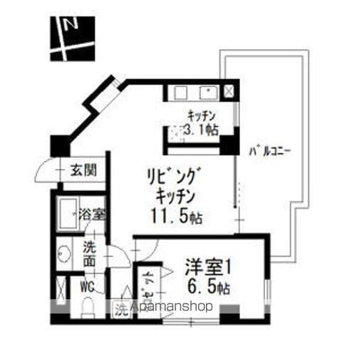 NS21やごと(1LDK/3階)の間取り写真