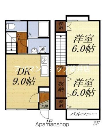 ヴィクトワールD(2LDK)の間取り写真