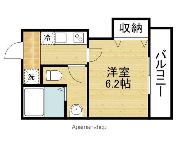 シエスタ玉造(1K/2階)の間取り写真