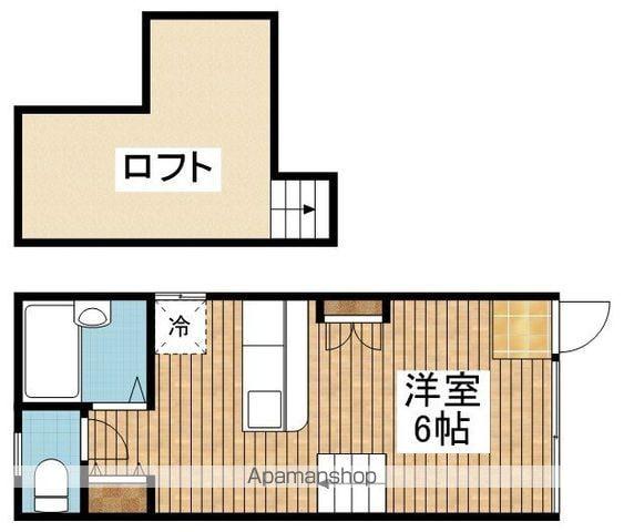 アレーズ(ワンルーム/1階)の間取り写真