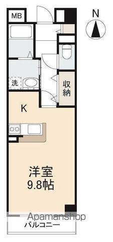 フロレスタシエロ(1K/3階)の間取り写真
