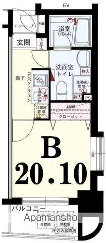 グリフィン横浜・桜木町六番館(1K/7階)の間取り写真