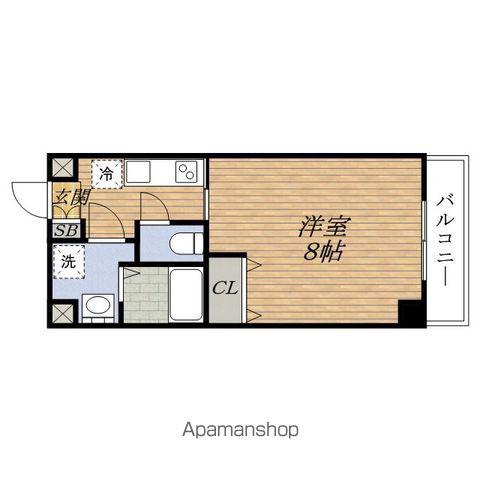エルソルESAKA(1K/9階)の間取り写真