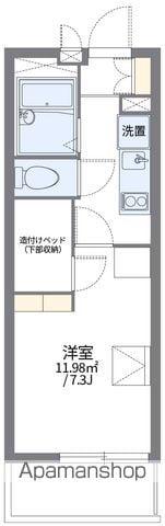 レオパレスサイガワ(1K/1階)の間取り写真