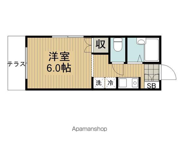 ベルメゾン(1K/1階)の間取り写真