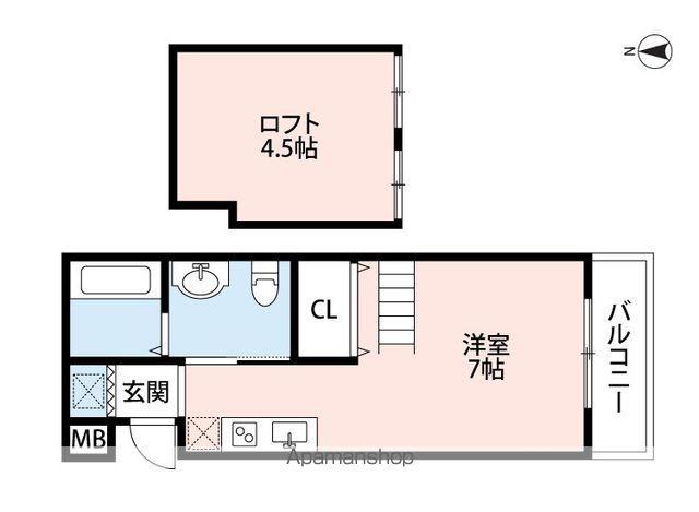 GIULIA須磨浦Ⅰ(1K/3階)の間取り写真