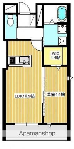 MATSUMI GARDEN(1LDK/1階)の間取り写真