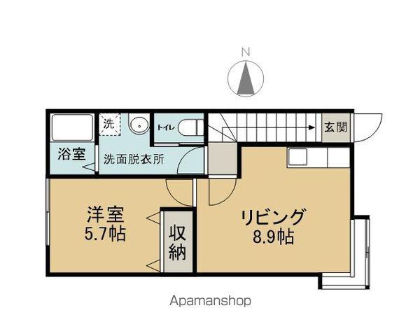 プレステージ(1LDK/2階)の間取り写真