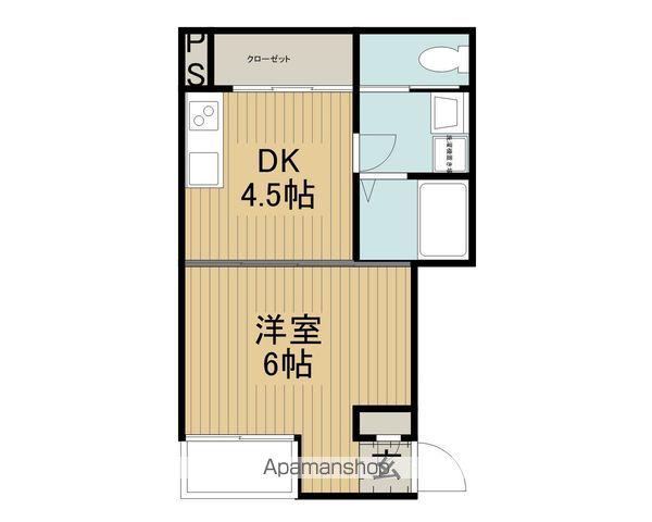 SAUMUR(1DK/1階)の間取り写真