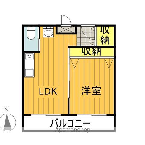 MARUCO万世DORMI(1LDK/2階)の間取り写真