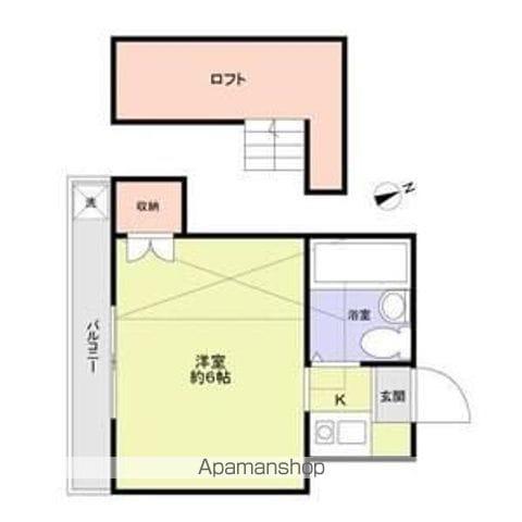 ミキハイツ(1K/2階)の間取り写真