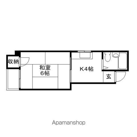 コーポラス寺町(1K/5階)の間取り写真